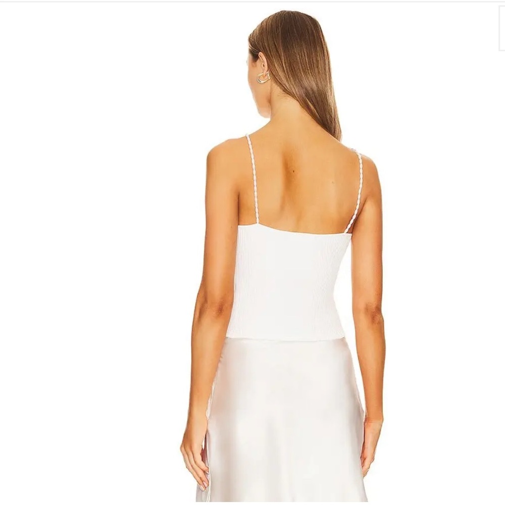 Musier Paris Cream Ribbed Knit Top - Picture 5 of 5